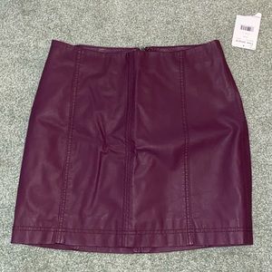 Free People Modern Femme Vegan Mini Skirt